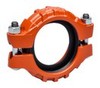 Typ 177N Flexible Kupplung mit EPDM-Dichtung orange lackiert- STLB-Bau Mustervorlage -