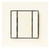 UP 221/32 Taster 1-fach, ohne Status-LED, neutral, DELTA i-system, aluminiummetallic,- STLB-Bau Mustervorlage -